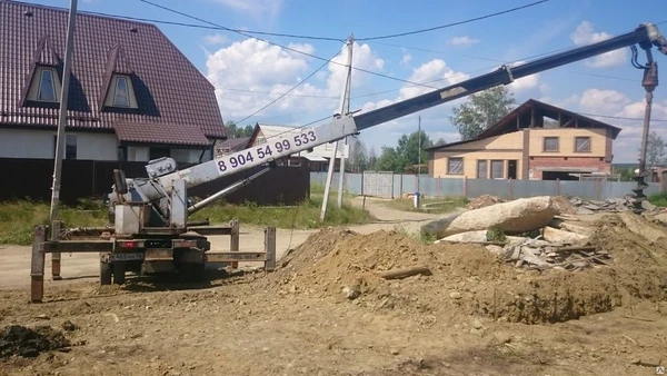 Фото Бурение под столбы ямобуром  "Вездеход"