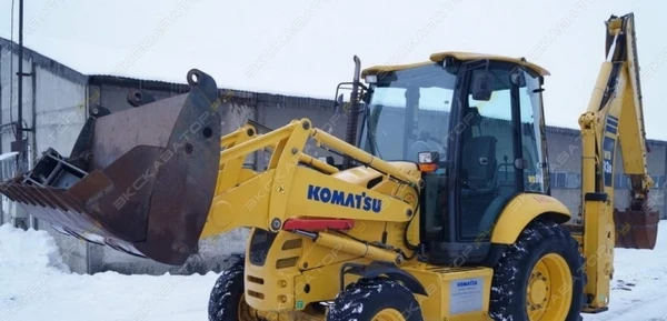 Фото Аренда экскаватора-погрузчика Komatsu WB93R, Москва