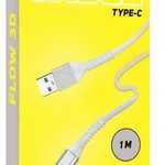 фото Кабель Smartbuy USB 2.0 - USB TYPE C,  TPEоплет. Flow3D,1м. мет.нак.,<2А, розов.(iK-3112FLbox rose)/