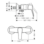 фото Hansgrohe Metris Classic 31672000 смеситель для душа