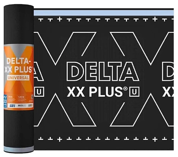 Фото Мембрана диффузионная Delta-XX Plus Universal 150 г/м2, 1.5х50м (75м2)