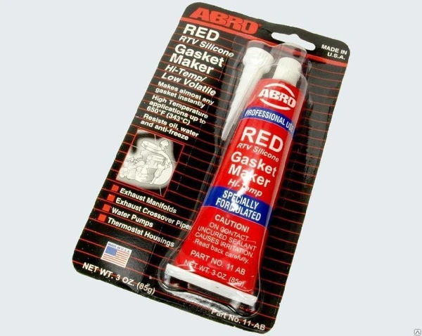 Фото Герметик ABRO Gasket Maker RED (USA, высоко-температурный) 85гр