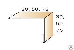 Фото Планка угла наружного 30x30