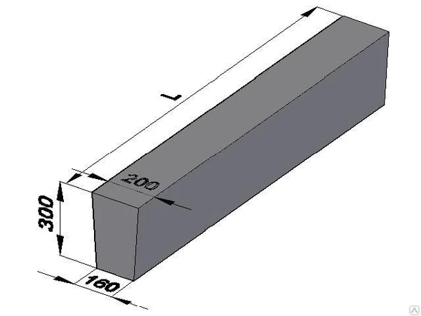 Фото Балка фундаментная 1БФ 30