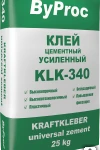 фото Клей цементный усиленный морозостойкий KLK-340 W 25 кг ByProc (Бипрок)