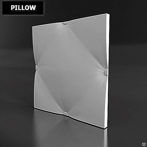 Фото 3D панель "Pillow" (гипс)