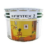 фото Краска Fintex 2, для стен и потолков, моющаяся, глубокоматовая, База А, 9л