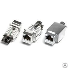 Фото Вставка Keystone Jack RJ-45(8P8C), категория 5e, экранированная, Hyperline