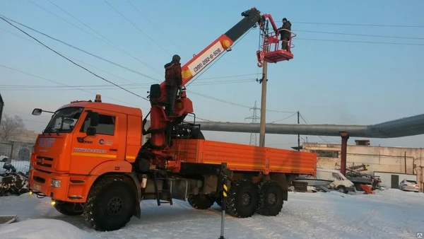 Фото Аренда услуги авто вышки КаМаз (вездеход)