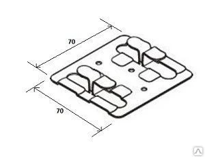 Фото Подсистема - Кляммер рядовой 70х70х10 (4мм) S-1мм