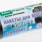 фото Мусорные пакеты рулон 30л, MIRPACK - "STANDART", 30шт