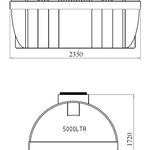 Фото №4 Емкость GOR 5000 литров blue (2-x слойная)