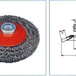 фото Конические щётки гофрированная проволока резьба или для УШМ Osborn PRO