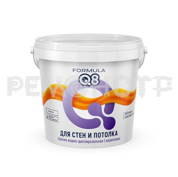 Фото Краска вд интер  1,5кг ВД-АК белоснежная FORMULA Q8 (8/336) П