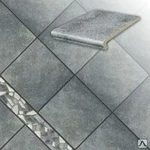 фото Напольная клинкерная плитка и ступени Roccia 840 grigio