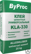 Фото Клей цементный универсальный КLА-330 25 кг ByProc (Бипрок)