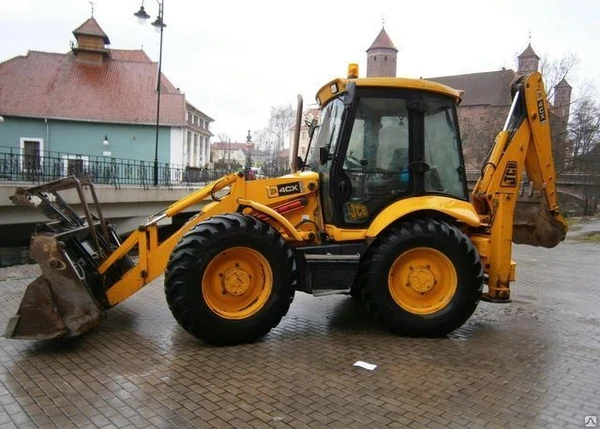 Фото Аренда экскаватора погрузчика JCB, услуги фронтального погрузчика