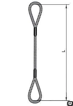 Фото Строп универсальный канатный УСК1 (чалка) от 1-го метраГОСТ 25573-82