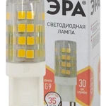 фото Лампа светодиодная JCD-3.5w-220V-corn ceramics-827-G9 280лм ЭРА Б0027861