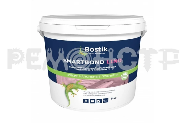 Фото Клей для линолеума 6кг SMARTBOND LINO BOSTIK (1) П