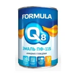 фото Эмаль алкидная ПФ-115 белая Formula Q8 0,9 кг