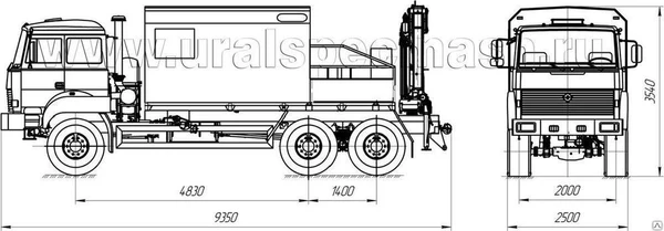 Фото МП с КМУ на шасси Урал 4320-4971-80