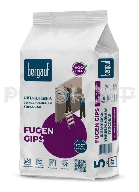 Фото Шпатлевка вн/раб   5кг BERGAUF Finish Polymer + (108) П