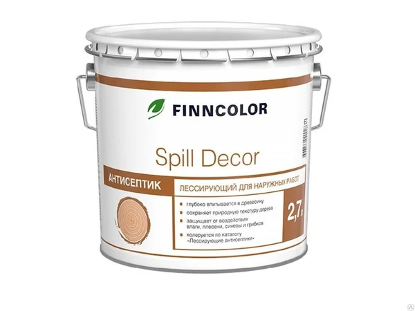 Фото Антисептик Spill Decor лессир. база EC 2,7л Tikkurila