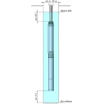 Фото №2 Насос погружной скважинный UNIPUMP ECO MIDI-3, 50л\мин, напор 92 м, погружение 100м, кабель 2м