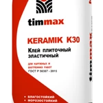 фото Клей для плитки TimMax К30 Keramik эластичный 20 кг 65 шт/пал 519