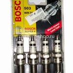 фото Свеча Bosch №803 Super-4 WR78(4 электр) 4шт блист