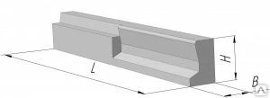 Фото Балка БЛ-1-2.7; БЛ-1л-2.7 железобетонная