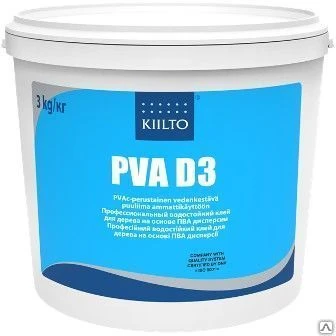 Фото Клей для водостойкого склеивания дерева Kiilto PVA D3