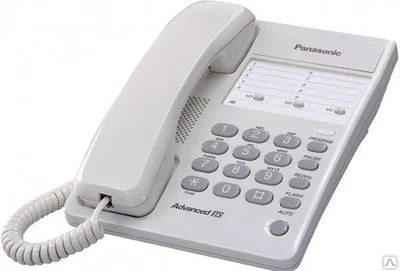 Фото Телефон Panasonic KX-T 2361 RUW память 13 номеров, повтор номера, световая