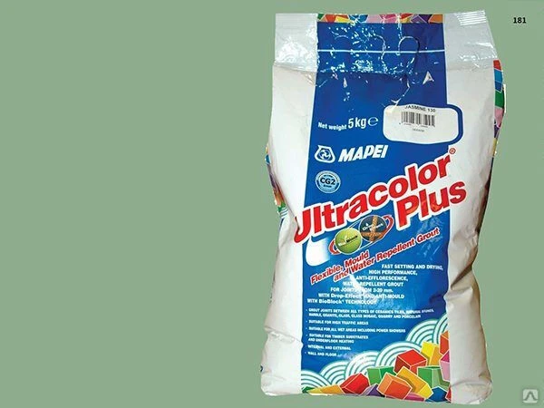 Фото Затирка Mapei UltraColor Plus 2 кг 181 нефрит 554