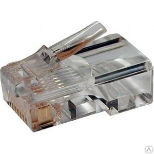 Фото Разъем hyperline rj-45 (8p8c) под витую пару, категория 5e (50µ"/ 50 микрод