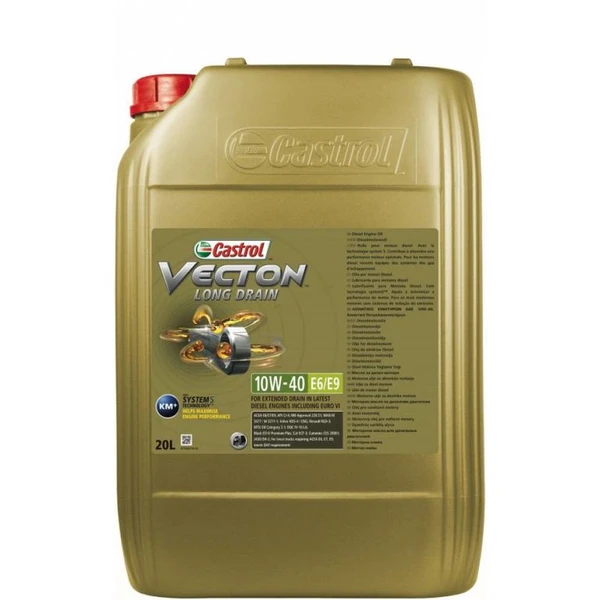 Фото Масло моторное Castrol Vecton Long Drain 10w40 E6/E9 (20л.) 15B9D0