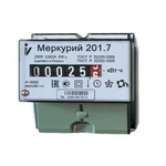 фото Счетчик "Меркурий" 201.7 1ф 5-60А 1 класс точн. 1 тариф. мех. табло DIN-рейка Инкотекс 32680