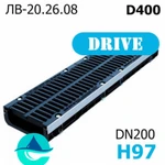 фото PolyMax Drive DN200 H97 с решеткой, кл. D