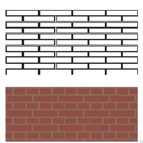 Фото Трафарет бумажный Ceresit Visage Кирпичная Кладка Бостона Ceresit
