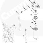 фото Фильтр топливный двигателя Cummins сепаратор Fleetguard FS1065 4934879