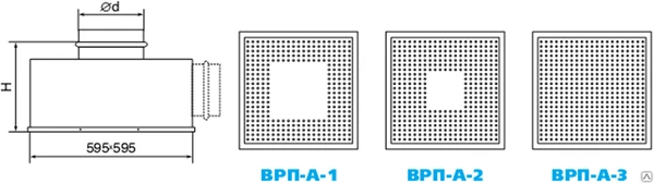 Фото Воздухораспределители перфорированные потолочные ВРП-А