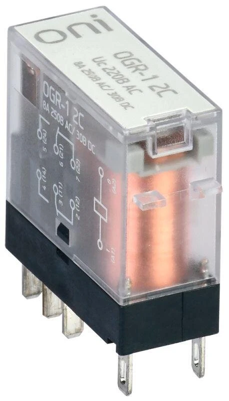 Фото Реле общего назначения OGR-1 2C 220В AC ONI OGR-1-2C-AC220V