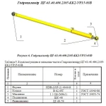 Фото №5 Гидроцилиндр опрокидывания ковша ЦГ-ПМК-63.40.400.2105-КК2-УР15-03В для погрузчика ПФН