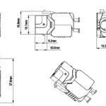 Фото №2 Вставка Keystone Jack RJ-45(8P8C) кат. 5e экранир. 180град. Toolless KJ8-8P8C-C5e-180-TLS-SH-F-WH бел. Hyperline 426191