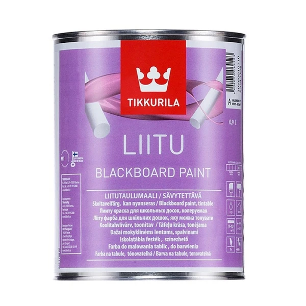 Фото Краска для школьных досок Tikkurila Liitu матовая белый 0,9 л