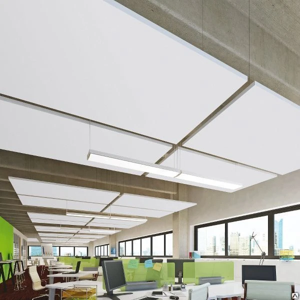 Фото Интерьерный потолочный фрагмент OPTIMA L CANOPY Small rectangle white