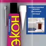 фото Герметик "ЭКОН" силиконовый санитарный 75мл на БК бел. Момент Б0043118