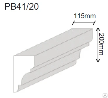 Фото Декоративный профиль из пенополистерола PB 41/20