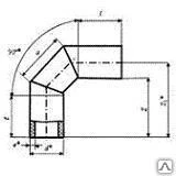 Фото Отвод 90° сварной d 225 (3-х секц.) ПЭ-100 SDR11 (PN16)